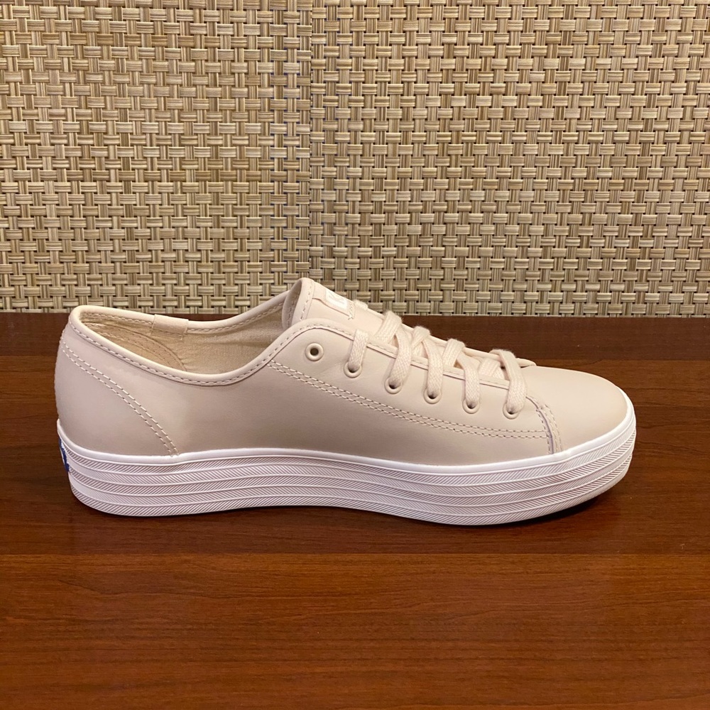 🌟2X HP🌟Keds LEATHER Blush Triple Kick Sneakers - Picture 5 of 7